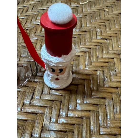 Santa Claus Ornaments With Bell & Chimney Designs For Holiday - Picture 2 of 9